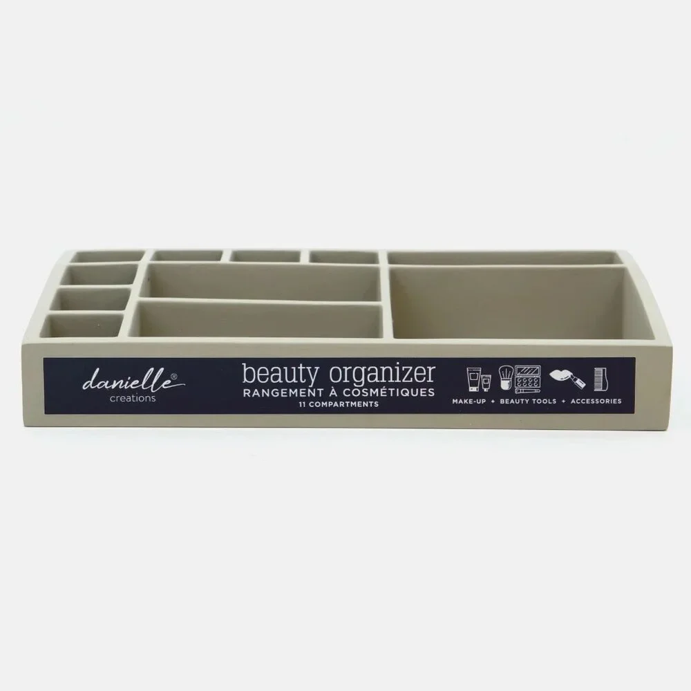 Grey Cosmetic Beauty Organizer Heavy Duty by Danielle Creations